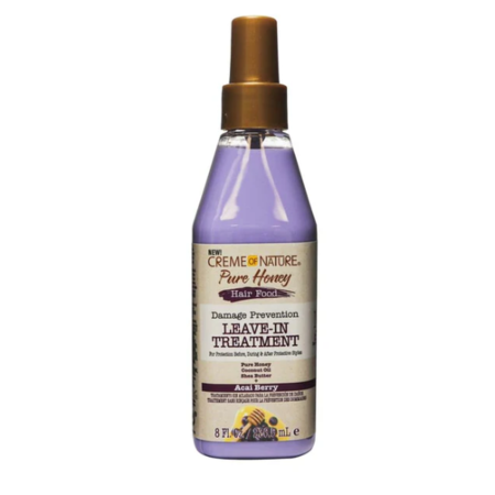 CREME OF NATURE Pure Honey Hair Food Acai Berry Leave-In Treatment 8 oz.