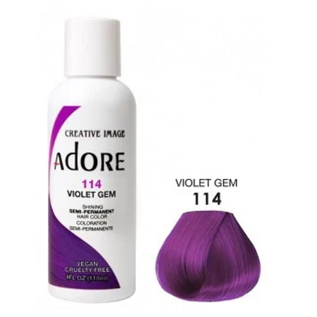 ADORE Semi Permanent Hair Color 114 - Violet Gem