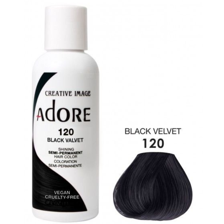 ADORE Semi Permanent Hair Color 120 - Black Velvet