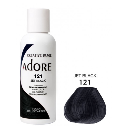 ADORE Semi Permanent Hair Color 121 - Jet Black