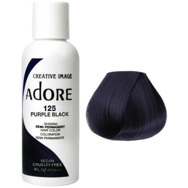 ADORE Semi Permanent Hair Color 125 - Purple Black