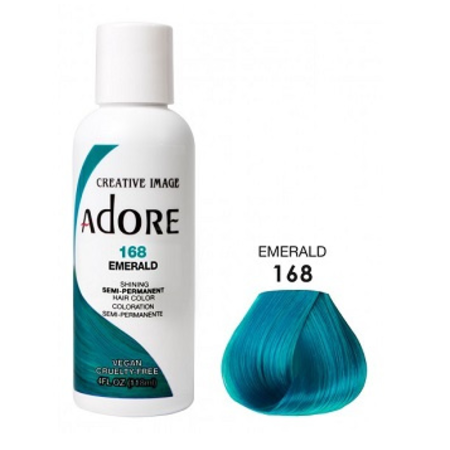 ADORE Semi Permanent Hair Color 168 - Emerald
