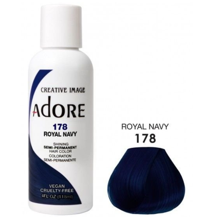 ADORE Semi Permanent Hair Color 178 - Royal Navy