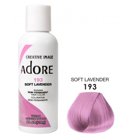 ADORE Semi Permanent Hair Color 193 - Soft Lavender