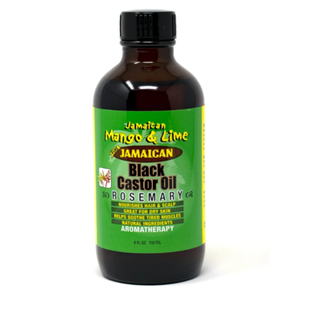 JAMAICAN MANGO & LIME Black Castor Oil Rosemary 4 oz.