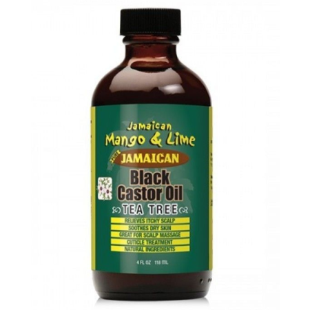 JAMAICAN MANGO & LIME Black Castor Oil Tea Tree 4 oz.