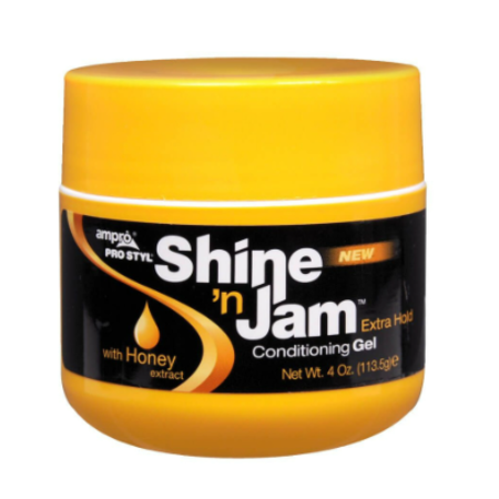 AMPRO  Shine ’n Jam Conditioning Gel Extra Hold 4 oz.