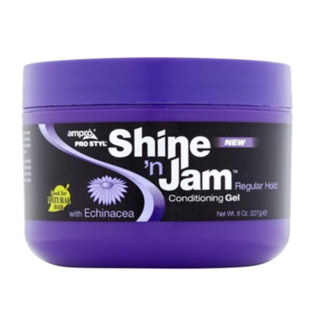 AMPRO  Shine ’n Jam Conditioning Gel Regular Hold 8 oz.