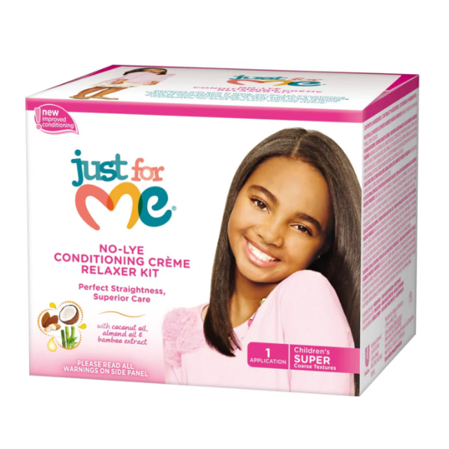 JUST FOR ME No-Lye Conditioning Relaxer Kit - Super