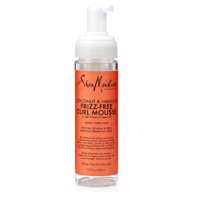 SHEA MOISTURE Coconut & Hibiscus Frizz-Free Curl Mousse 8 oz.