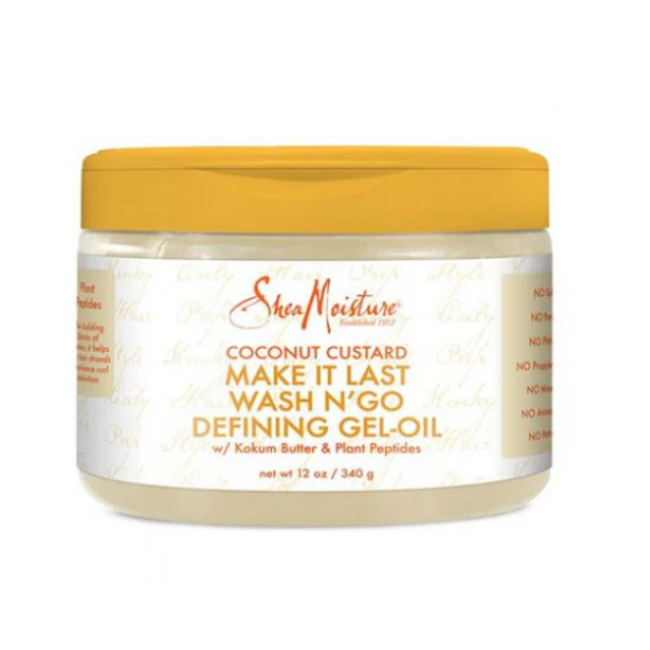 SHEA MOISTURE Coconut Custard Make It Last Wash N' Go Defining Gel-Oil 12 oz.