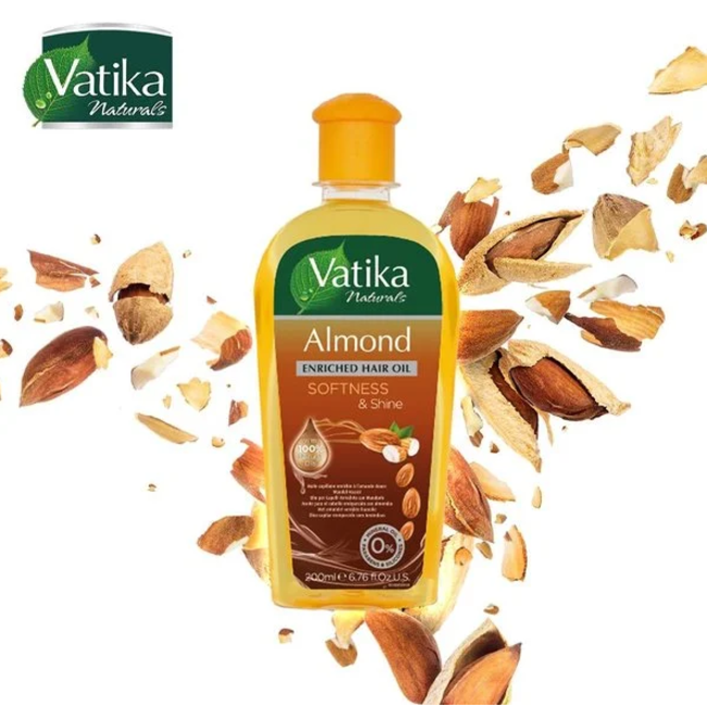 DABUR VATIKA Almond Enriched Hair Oil 200 ml.