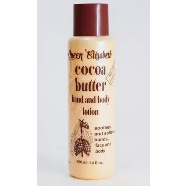 QUEEN ELISABETH Cocoa Butter Hand and Body Lotion 400 ml.
