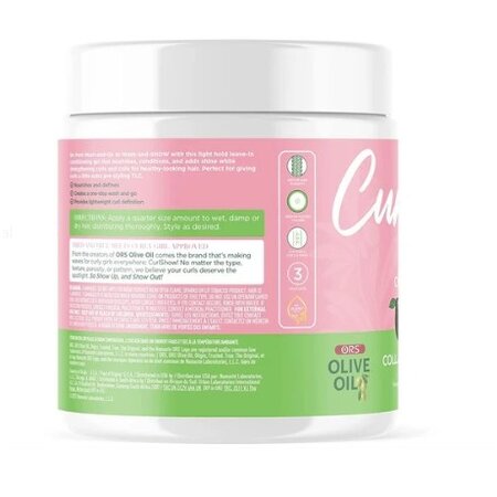 ORS Olive Oil Curlshow Leave-In Conditioner Gel Infused with Collagen & Avocado Oil for Strength & Length 16 oz