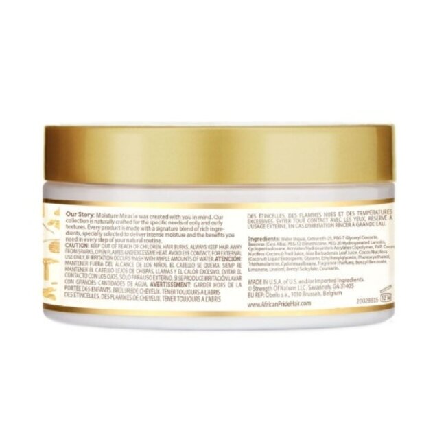 AFRICAN PRIDE  Moisture Miracle Aloe & Coconut Water Maximum Hold Edge Styling Wax 6 oz.