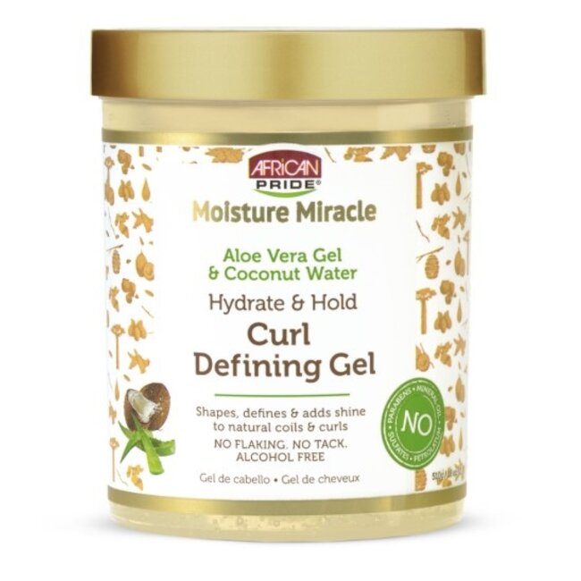 AFRICAN PRIDE  Moisture Miracle Aloe & Coconut Water Curl Defining Gel 18 oz.