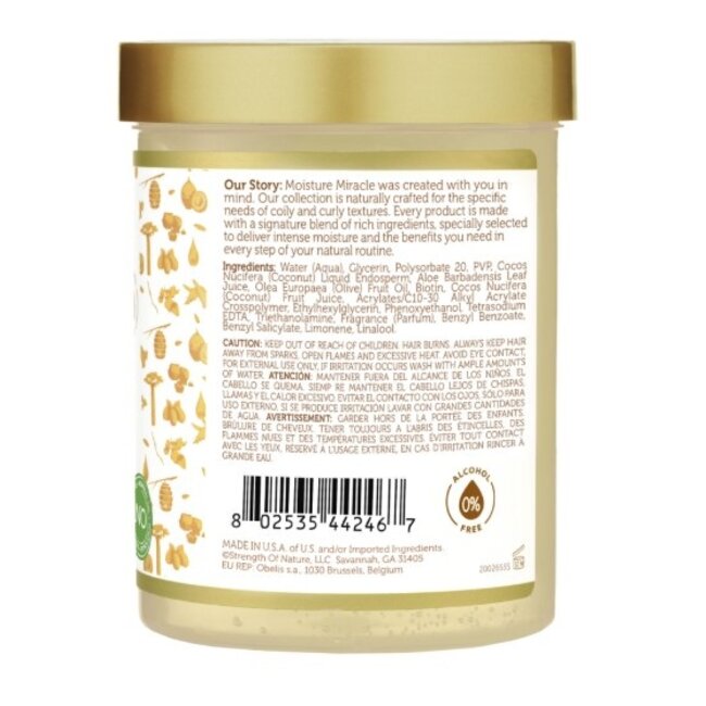 AFRICAN PRIDE  Moisture Miracle Aloe & Coconut Water Curl Defining Gel 18 oz.