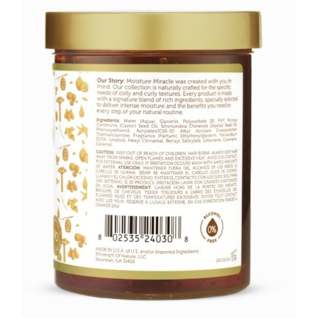 AFRICAN PRIDE  Moisture Miracle Black Castor & Jojoba Oil Max Hold Styling Gel 18 oz