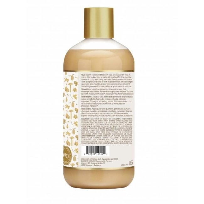 AFRICAN PRIDE  Moisture Miracle Honey & Coconut Oil Shampoo 12 oz