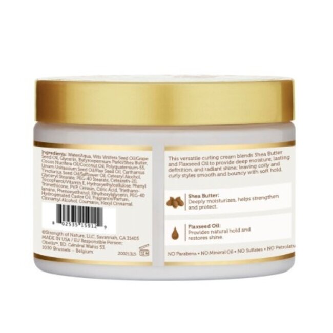 AFRICAN PRIDE  Moisture Miracle Shea Butter & Flaxseed Oil Curling Cream 12 oz