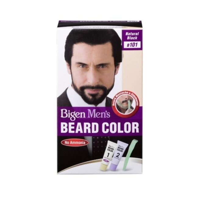 BIGEN Men's Beard Color - 101 Natural Black