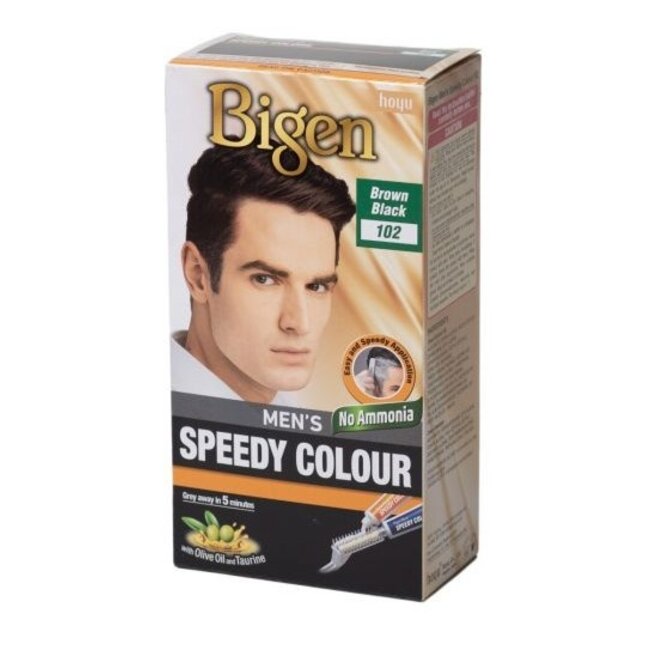 BIGEN Men's Speedy Color - 102 Brown Black
