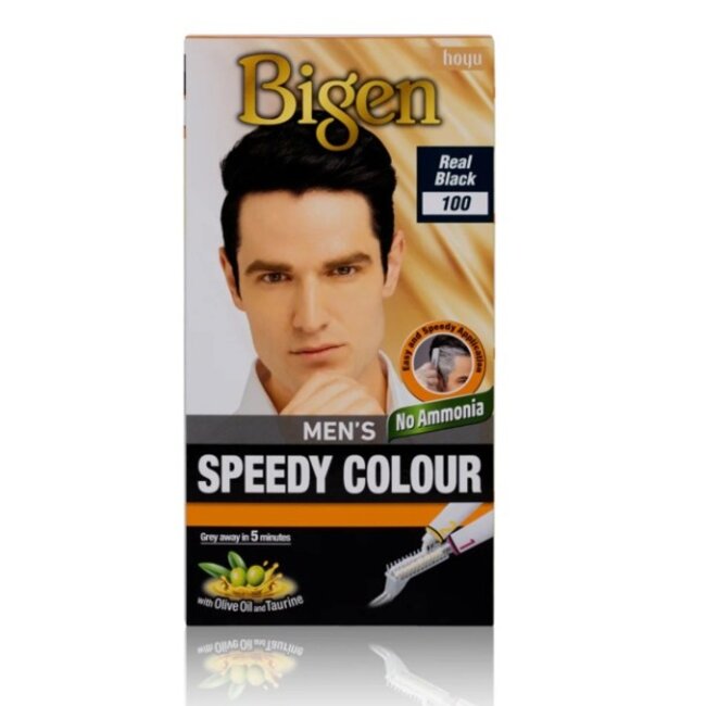 BIGEN Men's Speedy Color - 100 Real Black
