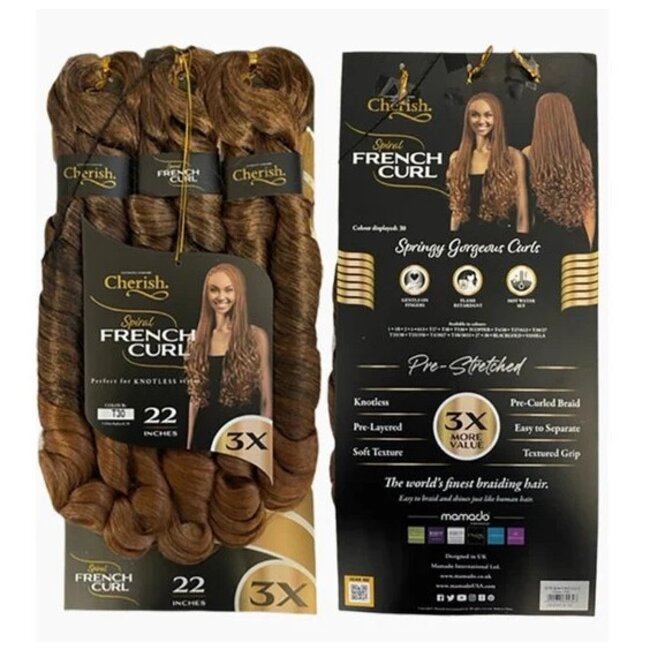 CHERISH Pre Stretched French Curl Braid 22 inch