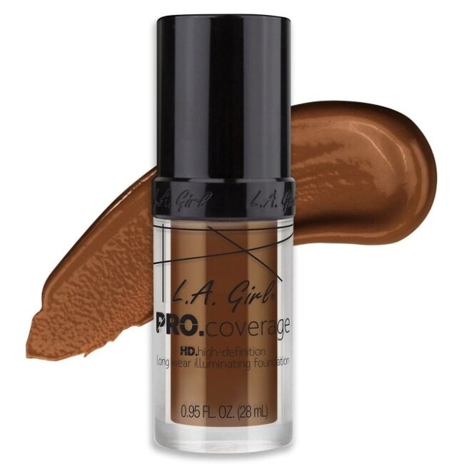 L.A. GIRL Pro Coverage HD Liquid Illuminating Foundation - GLM655 Rich Cocoa