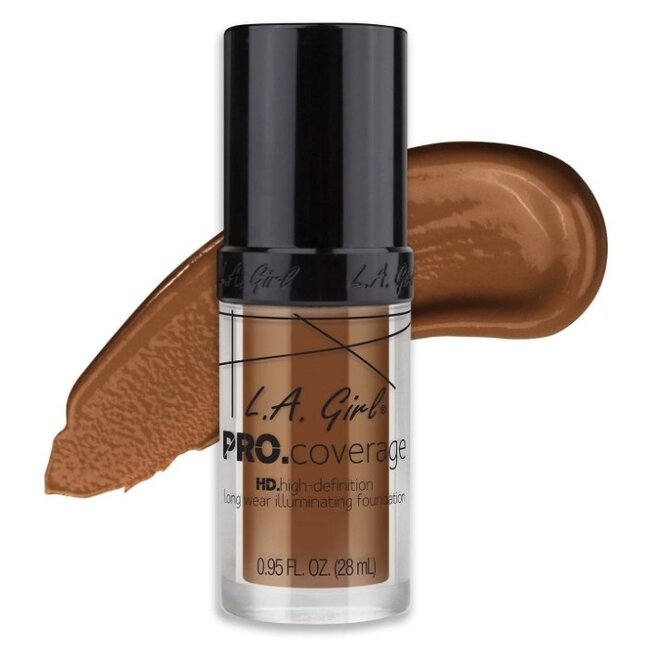 L.A. GIRL Pro Coverage HD Liquid Illuminating Foundation - GLM654 Coffee