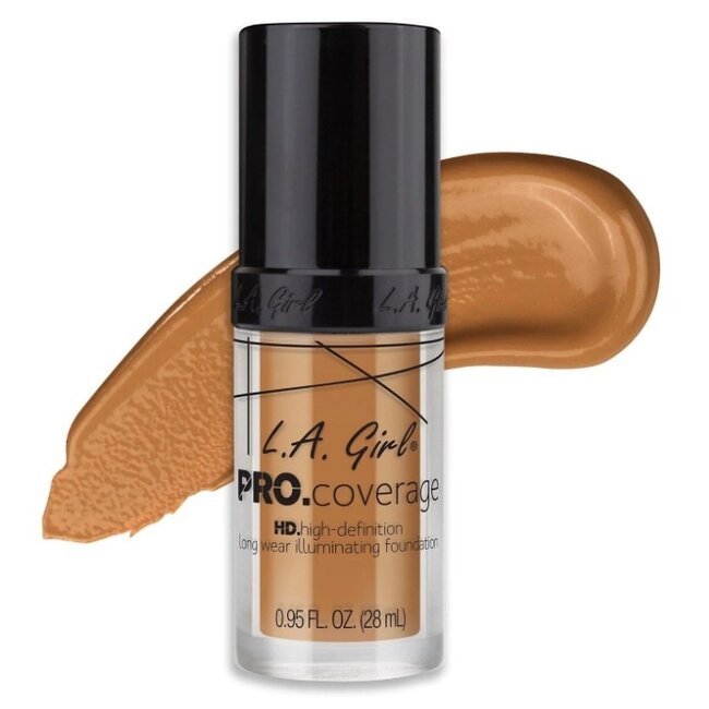L.A. GIRL Pro Coverage HD Liquid Illuminating Foundation - GLM647 Warm Beige