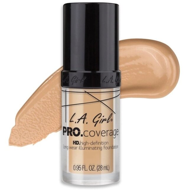 L.A. GIRL Pro Coverage HD Liquid Illuminating Foundation - GLM642 Fair