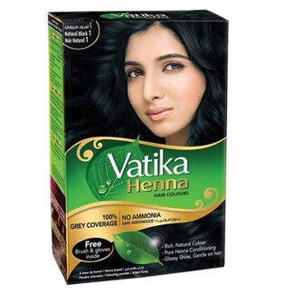DABUR VATIKA Henna Hair Color Natural Black