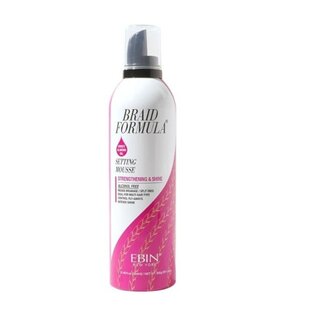 EBIN Braid Formula Sweet Almond Oil Setting Mousse 354 ml.