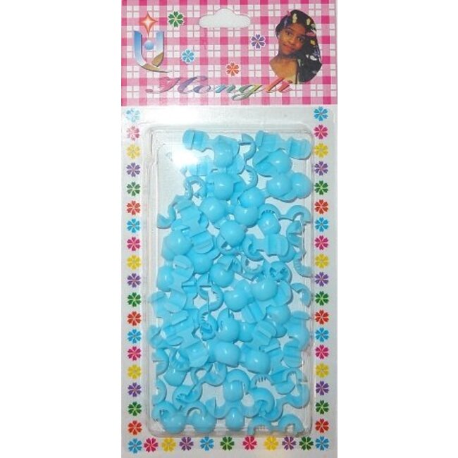 Kralen open - baby blue