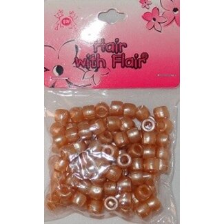Kralen (100 stuks) - caramel bruin