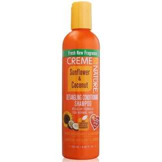 CREME OF NATURE Detangling & Conditioning Shampoo Sunflower & Coconut 8.45 oz