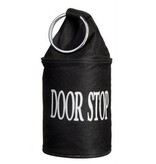 Deurstopper + ring - Zwart