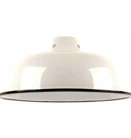 Emaille lamp white - 25,5cm