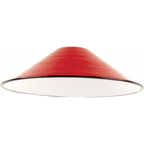 Emaille lamp red - 21cm