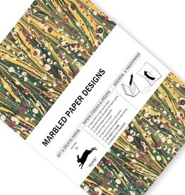 Gift wrap marbled paper designs
