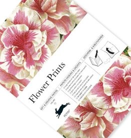 Gift wrap flower prints