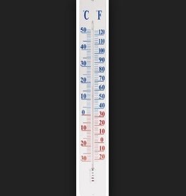 Thermometer op wandplaat 90cm