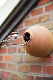 Esschert Vogelpot rond