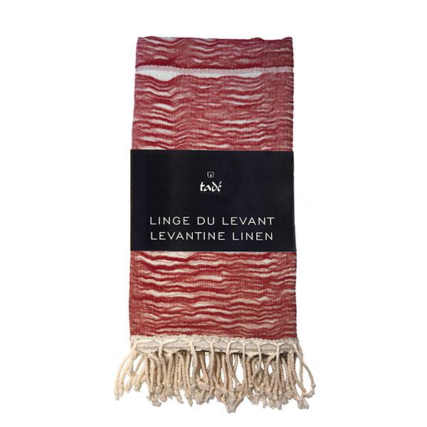 Savon de Provence Hammam handdoek Rouge - Linnen 100x180cm