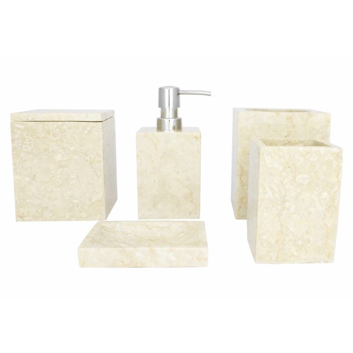 Indomarmer 5-piece Marble Bath Set Savoe