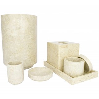 Indomarmer 6-piece Marble bath set Banda