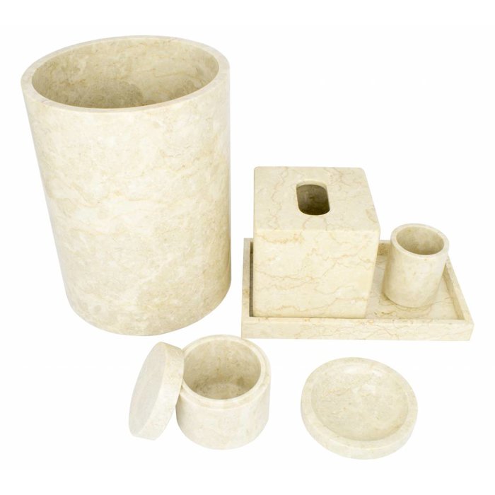 Indomarmer 6-piece Marble bath set Banda
