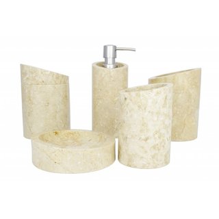Indomarmer 5-piece Marble bath set Rangga
