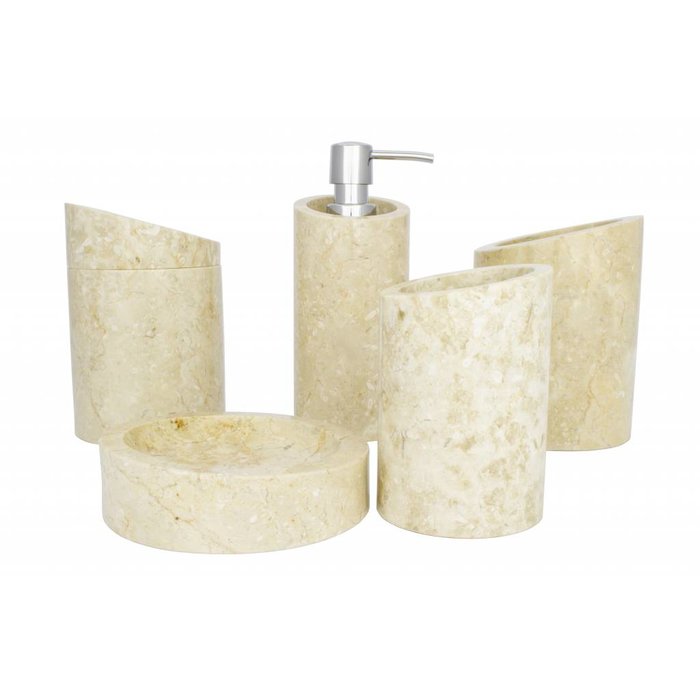 Indomarmer 5-piece Marble bath set Rangga